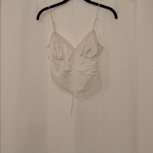 White lace-trim bustier top - Picture 5 of 7